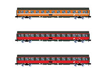 021-HN4391 - N - EuroCity „Mozart, 3-tlg. Set ÖBB 2. Klasse Reisezugwagen, Ep. IV-V